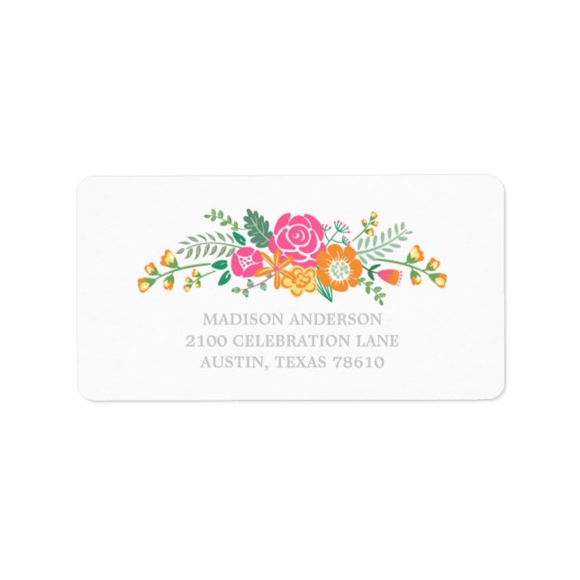 Bouquet | Graduation Address Label (Front)