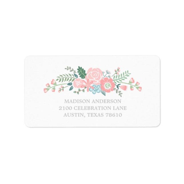 Bouquet | Graduation Address Label (Front)