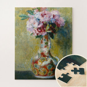 Bouquet in a vase by Auguste Renoir Jigsaw Puzzle