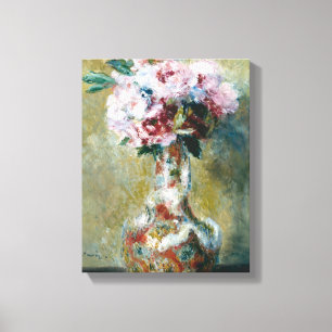 Bouquet in a Vase Pierre Auguste Renoir Canvas Print