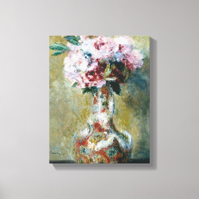 Bouquet in a Vase Pierre Auguste Renoir Canvas Print (Front)