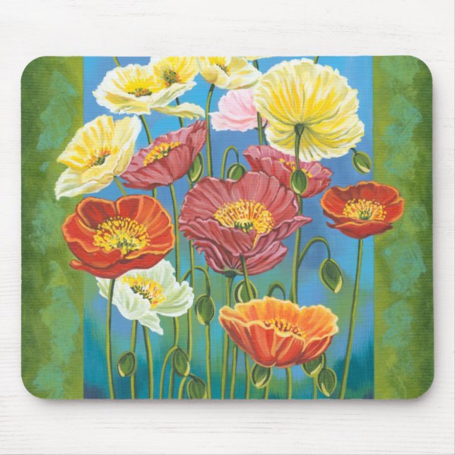 Bouquet in Border I Mouse Mat (Front)