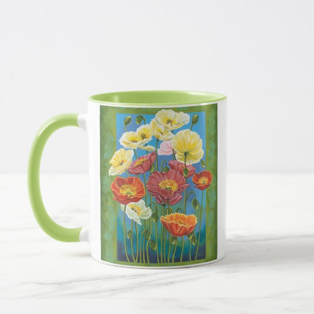 Bouquet in Border I Mug (Left)
