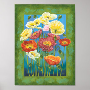 Bouquet in Border I Poster