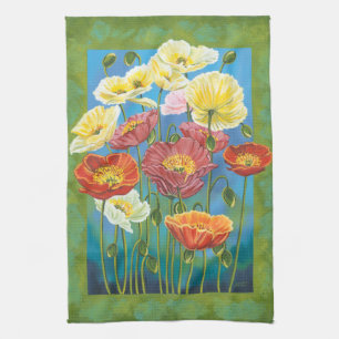 Bouquet in Border I Tea Towel
