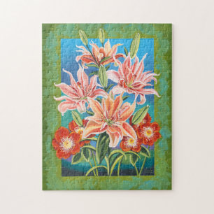 Bouquet in Border II Jigsaw Puzzle