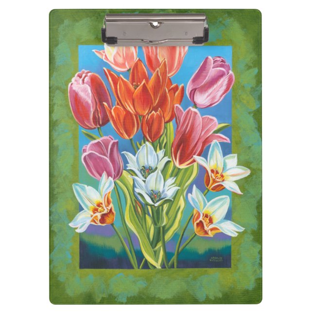 Bouquet in Border III Clipboard (Front)