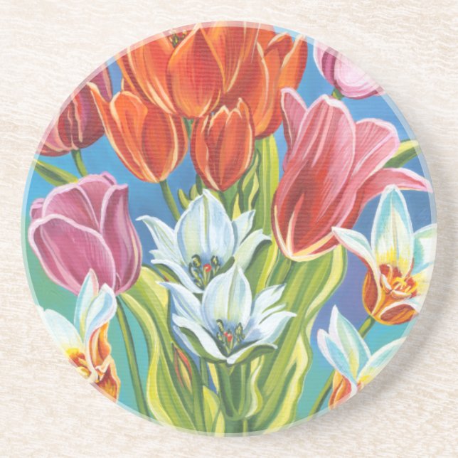 Bouquet in Border III Coaster (Front)
