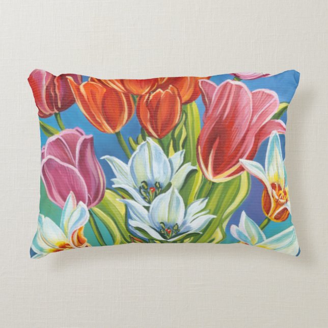 Bouquet in Border III Decorative Cushion (Front)