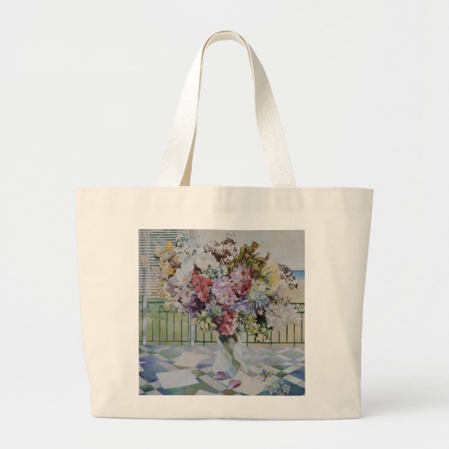 Bouquet Large Tote Bag (Front)