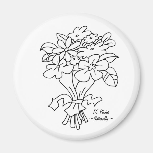 Bouquet Magnet with Logo (Front)