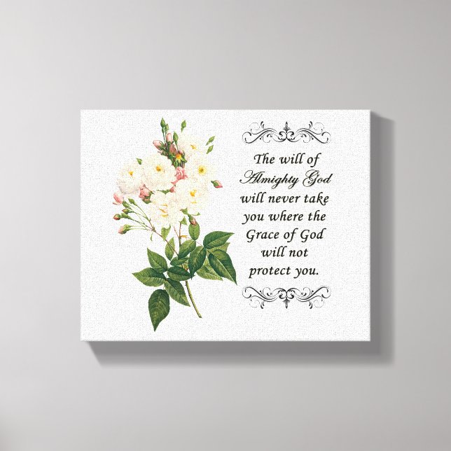 Bouquet of Beautiful White Roses Canvas (Front)