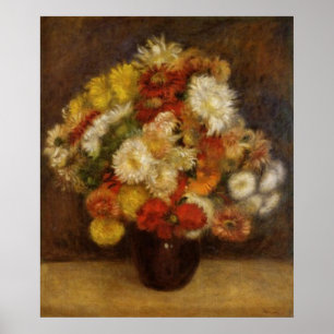 Bouquet of Chrysanthemums Poster