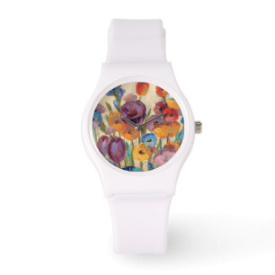 Bouquet of Colourful Flowers Watch