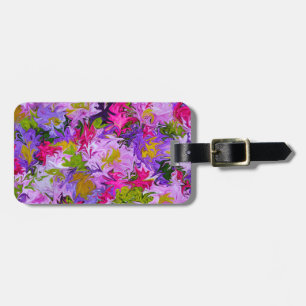 Bouquet of Colours Floral Abstract Art Design Luggage Tag