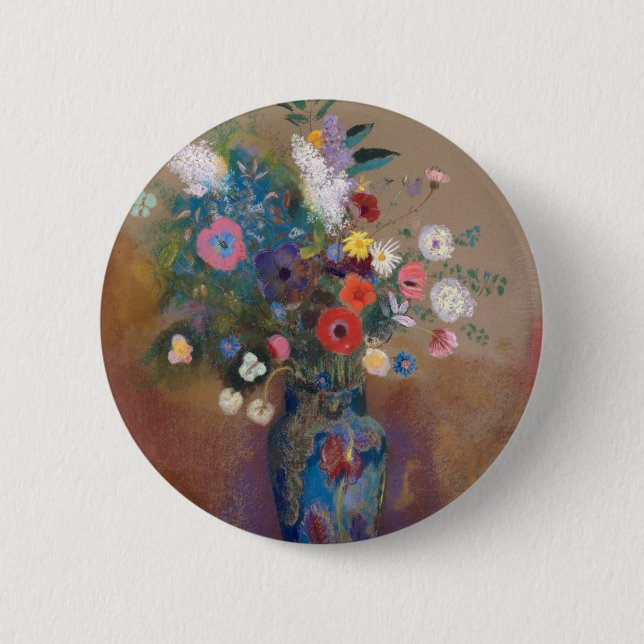 Bouquet of Flowers 6 Cm Round Badge (Front)