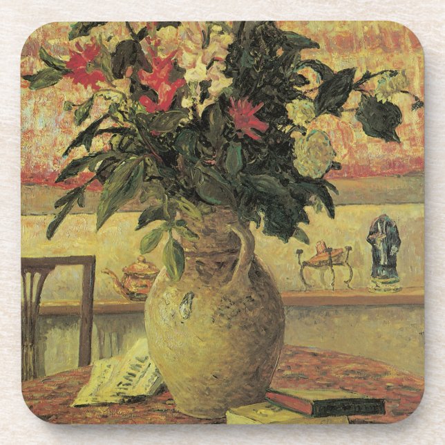Bouquet of Flowers at Window by Maxine Maufra Coaster (Front)