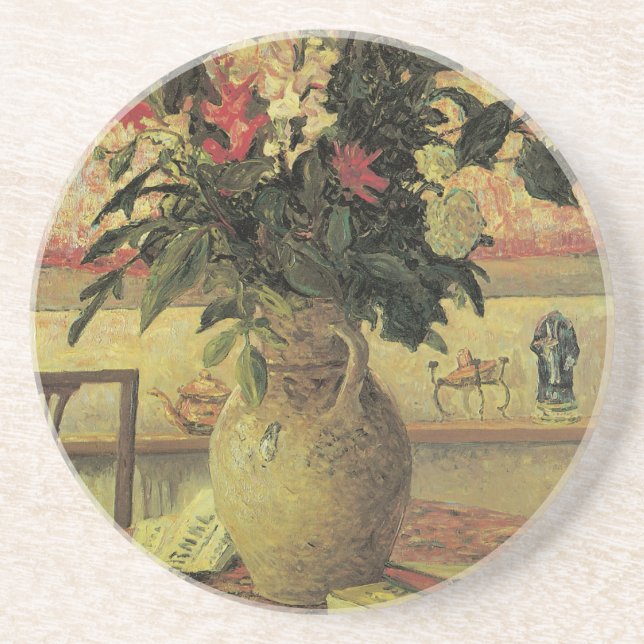 Bouquet of Flowers at Window by Maxine Maufra Coaster (Front)