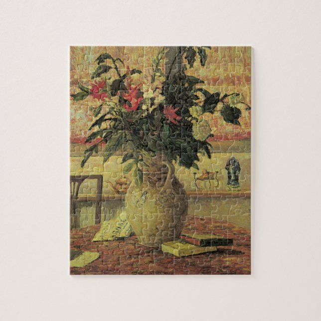 Bouquet of Flowers at Window by Maxine Maufra Jigsaw Puzzle (Vertical)