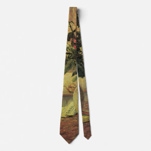 Bouquet of Flowers at Window by Maxine Maufra Tie