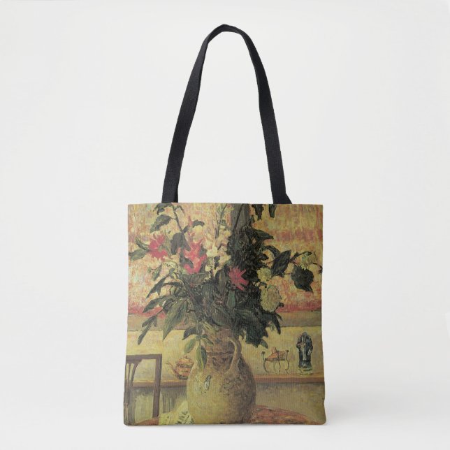 Bouquet of Flowers at Window by Maxine Maufra Tote Bag (Front)