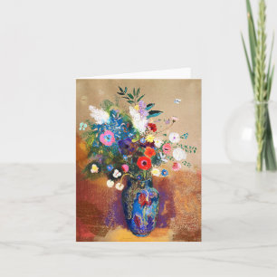 Bouquet of Flowers by Odilon Redon  Card