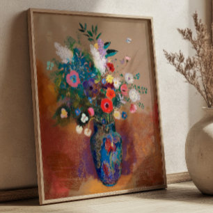 Bouquet of Flowers by Odilon Redon Still Life Poster