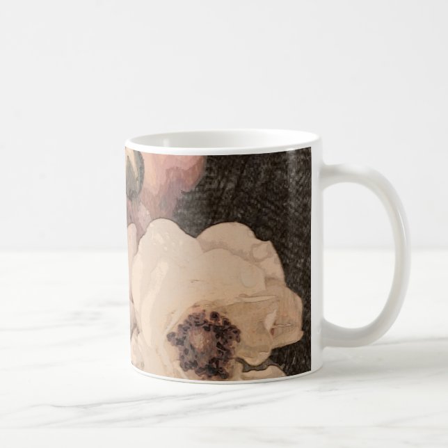 Bouquet of flowers... coffee mug (Right)