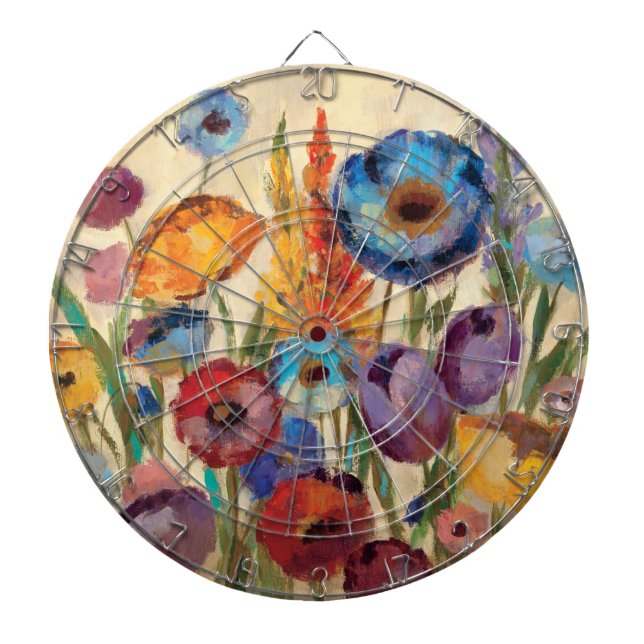 Bouquet of Flowers Dartboard (Front)