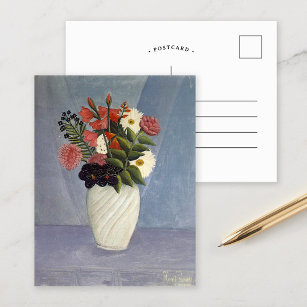 Bouquet of Flowers   Henri Rousseau Postcard