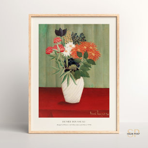 Bouquet of Flowers Henri Rousseau Primitivism Cosy Poster