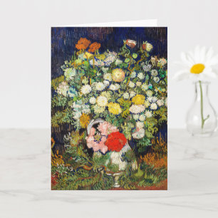 Bouquet of Flowers in a Vase by Vincent Van Gogh  Card
