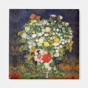 Bouquet of Flowers in a Vase by Vincent Van Gogh  Magnet