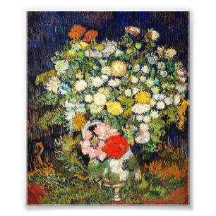 Bouquet of Flowers in a Vase by Vincent Van Gogh  Photo Print