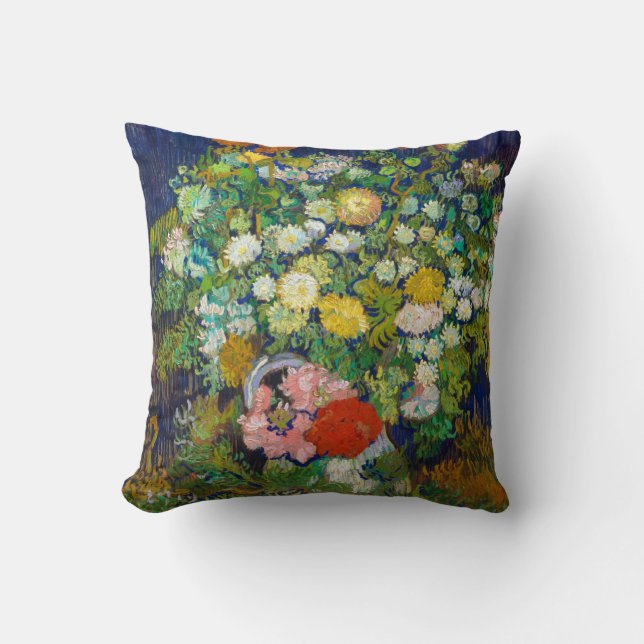 Bouquet of Flowers in a Vase, Van Gogh Cushion (Front)