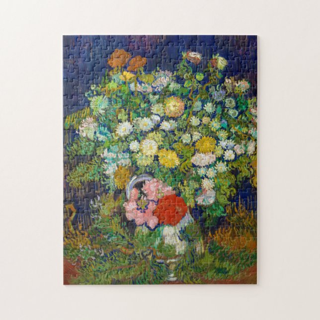 Bouquet of Flowers in a Vase, Van Gogh Jigsaw Puzzle (Vertical)