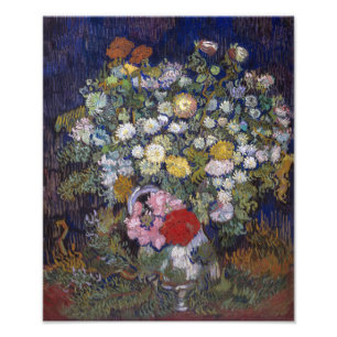 Bouquet of Flowers in a Vase   Van Gogh   Photo Print