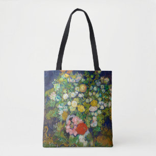 Bouquet of Flowers in a Vase, Van Gogh Tote Bag