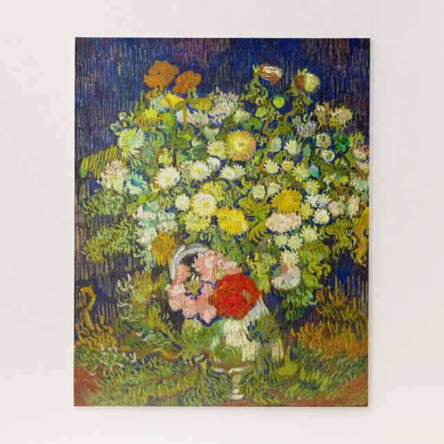 Bouquet of Flowers in a vase Vincent Van Gogh 1890 Jigsaw Puzzle (Vertical)