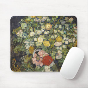 Bouquet of Flowers in a Vase Vintage Artwork Mouse Mat