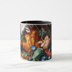 BOUQUET OF FLOWERS IN AN URN MUG