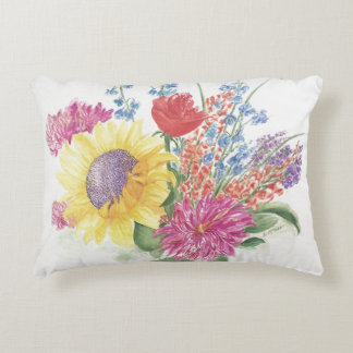 Bouquet of flowers pillow