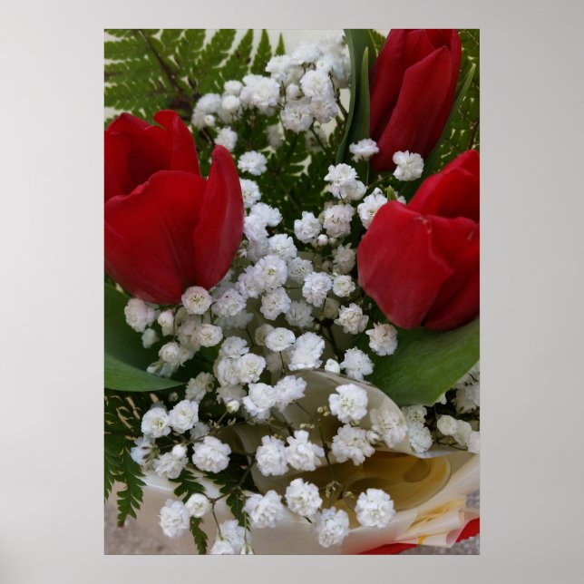 bouquet of flowers poster (Front)