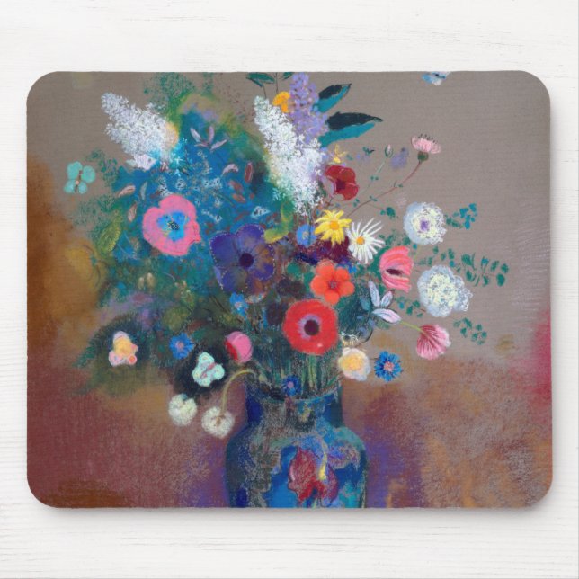 Bouquet of Flowers, Redon Mouse Mat (Front)