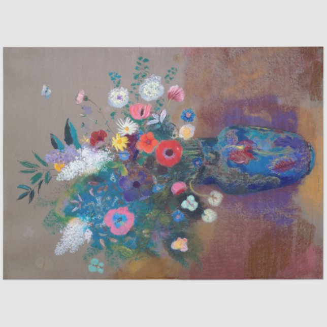 Bouquet of Flowers, Redon Tissue Paper (Front)