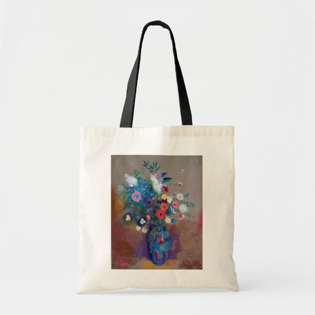 Bouquet of Flowers, Redon Tote Bag (Front)