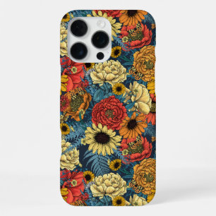 Bouquet of flowers- roses, peonies, daisies ans fe iPhone 16 pro max case