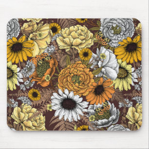 Bouquet of flowers- roses, peonies, daisies ans fe mouse mat
