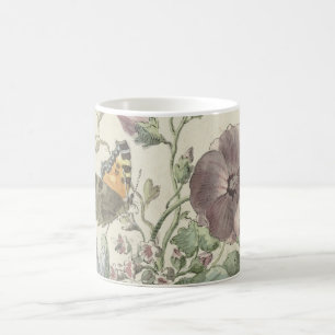 Bouquet of Flowers with a Painted Lady Butterfly, Coffee Mug