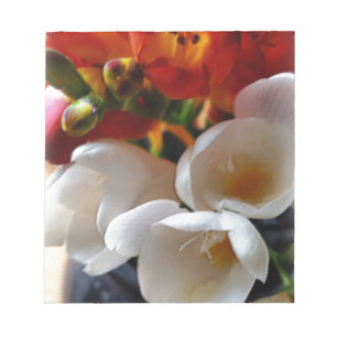 bouquet of freesias notepad